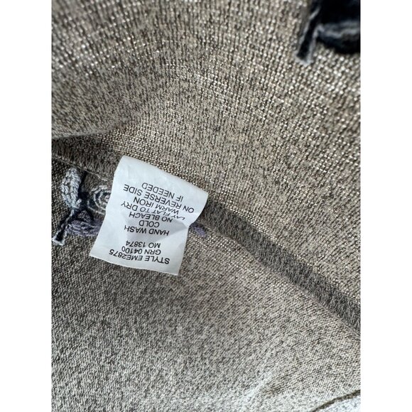 Fig and‎ Flower Anthropologie Floral Embroidered Cardigan Sweater Women's M Gray - Picture 8 of 13